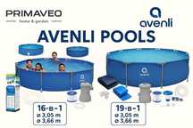 Круглий каркасний басейн Avenli