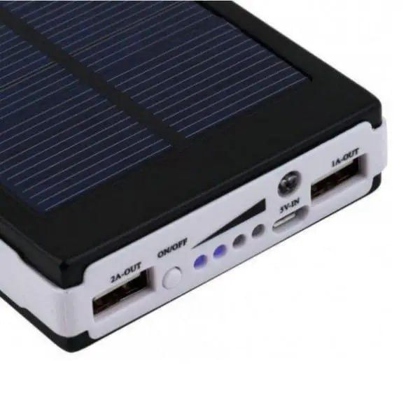 Портативний акумулятор від сонця POWER BANK Metal+LED Solar 90000mah,п