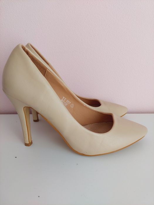 Kremowe szpilki G2G 37 Aten bardzo dobry