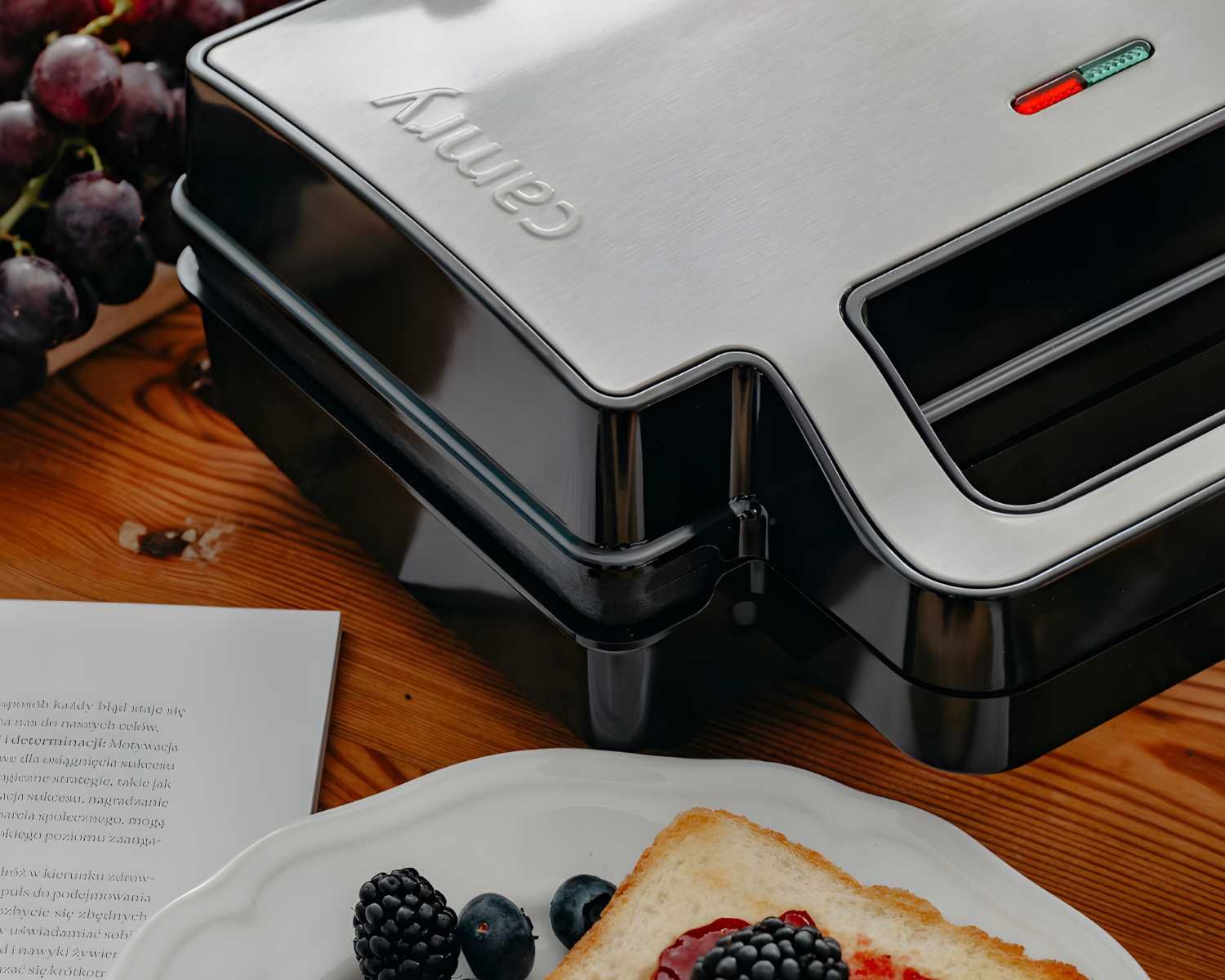 MOCNY Opiekacz Do Kanapek 2w1 Grill Elektryczny Panini WYMIENNE PŁYTKI