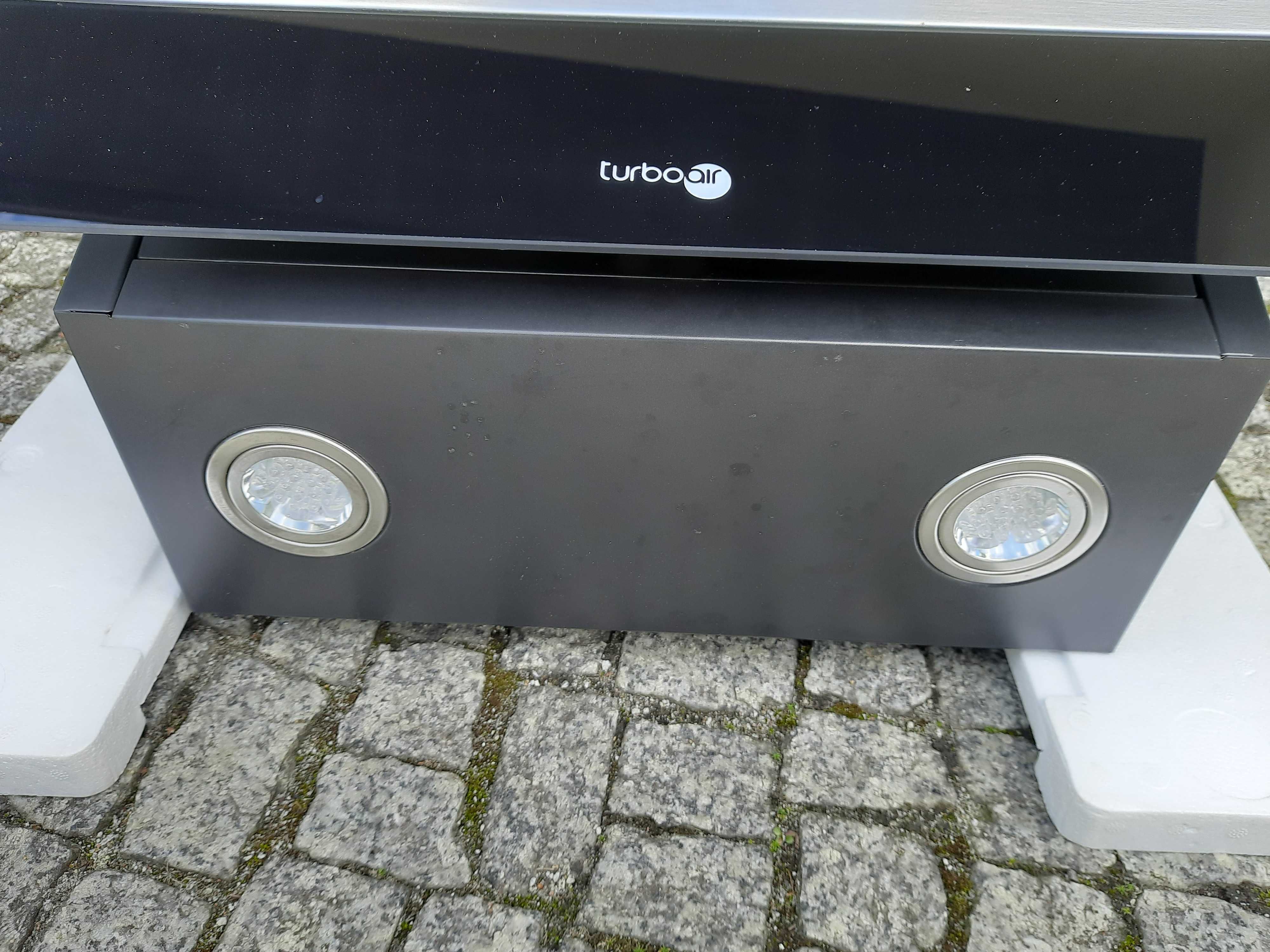 Okap kuchenny Turboair Quatro QE BS 60 czarny szklany Ciarko
