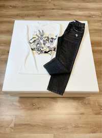 Красивые черные  джинсы Zara MOM 13-14л monnalisa