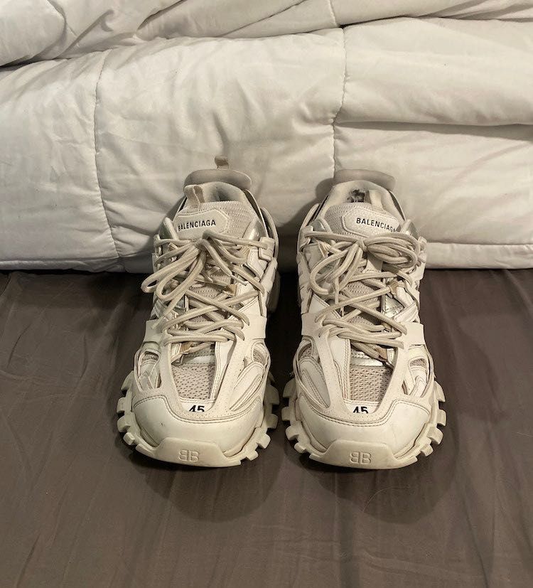 Balenciaga track white