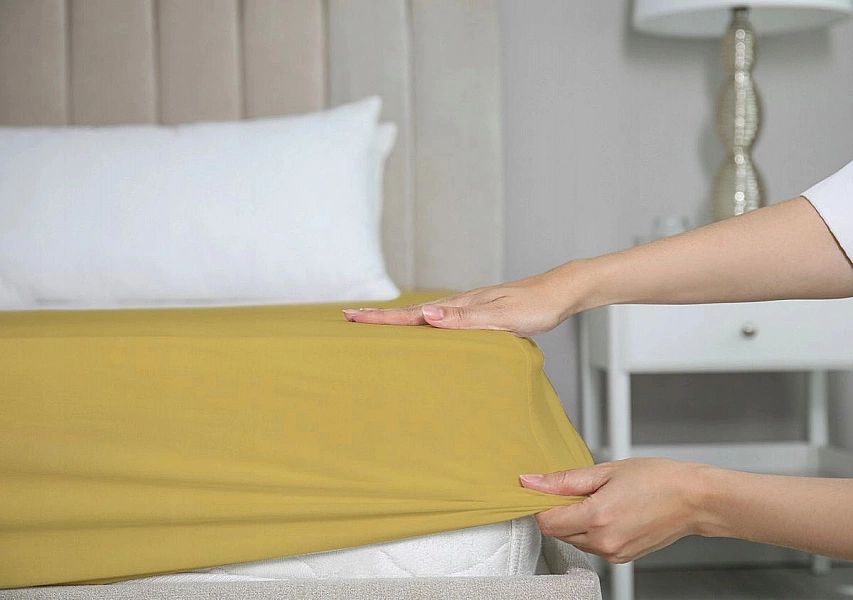 Prześcieradło 140x200 Jednolite Bawełna Jersey z Gumką Gaja 41