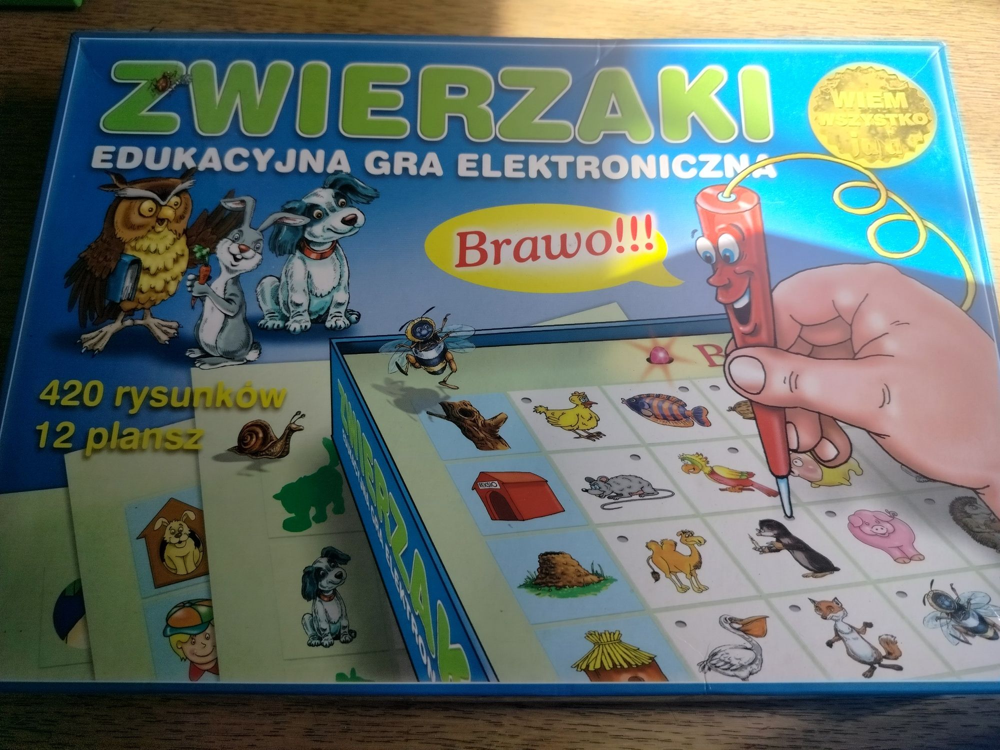 Zwierzaki gra edukacyjna długopis dotykowy