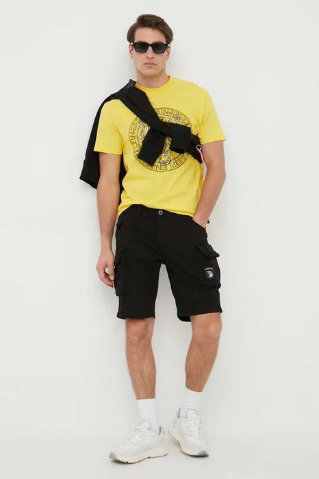 Bluza czarna z nadrukiem logo Alpha Industries S