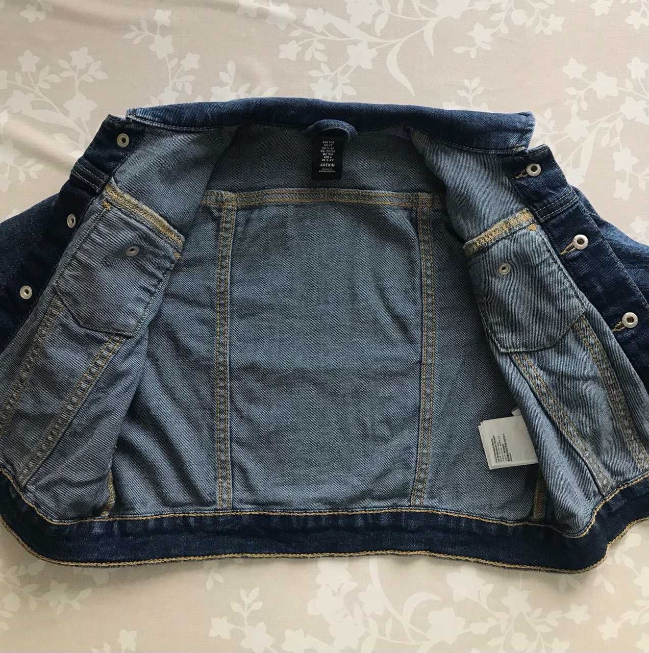куртка джинсовая пиджак H&M Denim 4 года рост 104