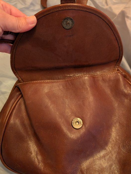 Mochila original em pele italiana