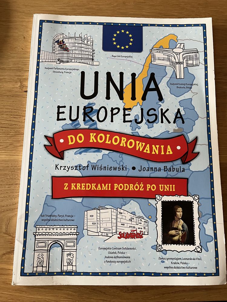 Unia Europejska do kolorowania. Książka kolorowanka