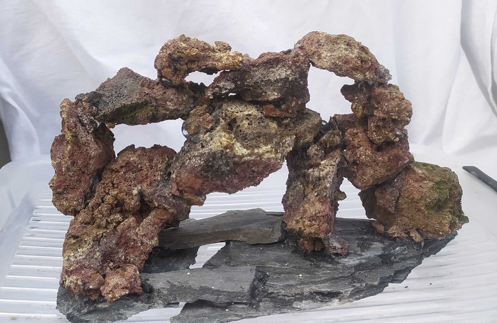 Skałka wulkaniczna z mchem