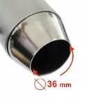 Wydech Tłumik Końcówka Adapter Tuning DB-KILLER Sportowa Czarny MAT