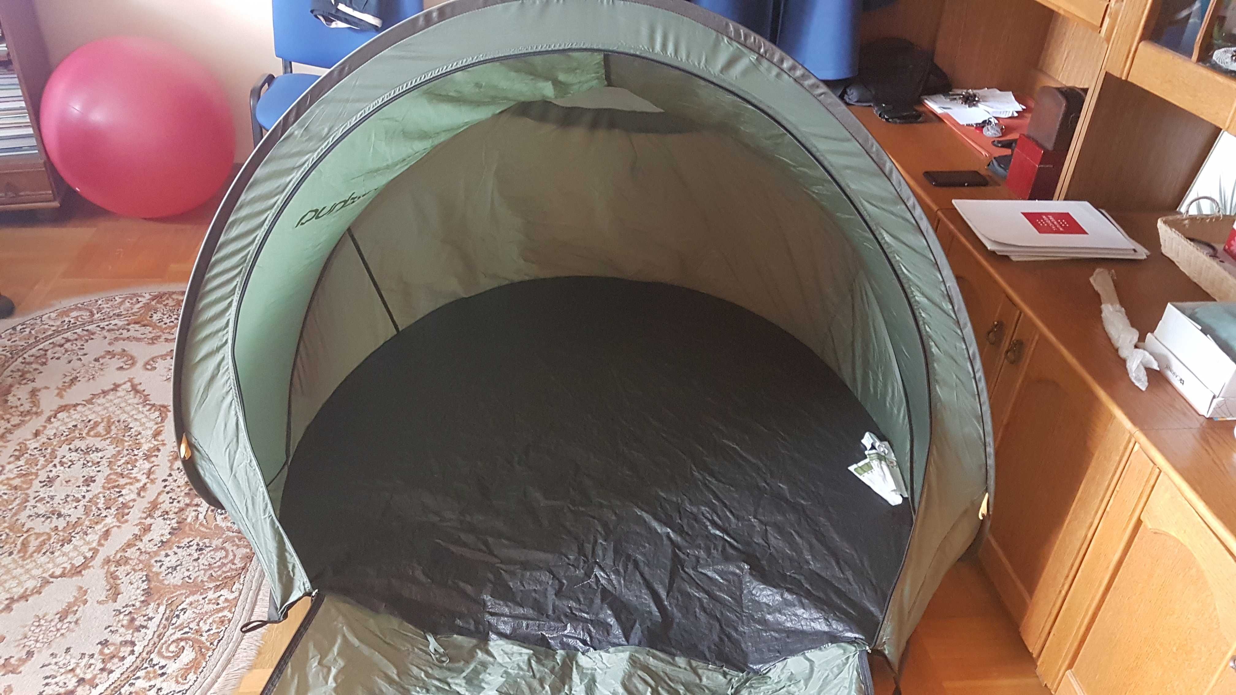 Quechua Samorozkładający Oryginalny Namiot 2 Sec. XL zieleń butelkowa