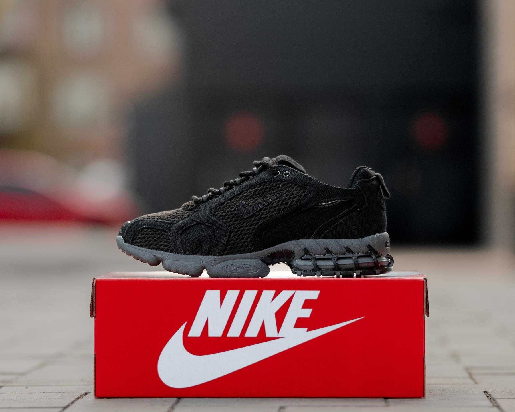 Stussy x Nike Air Zoom Spiridon Cage 2 "Black/Cool Grey"