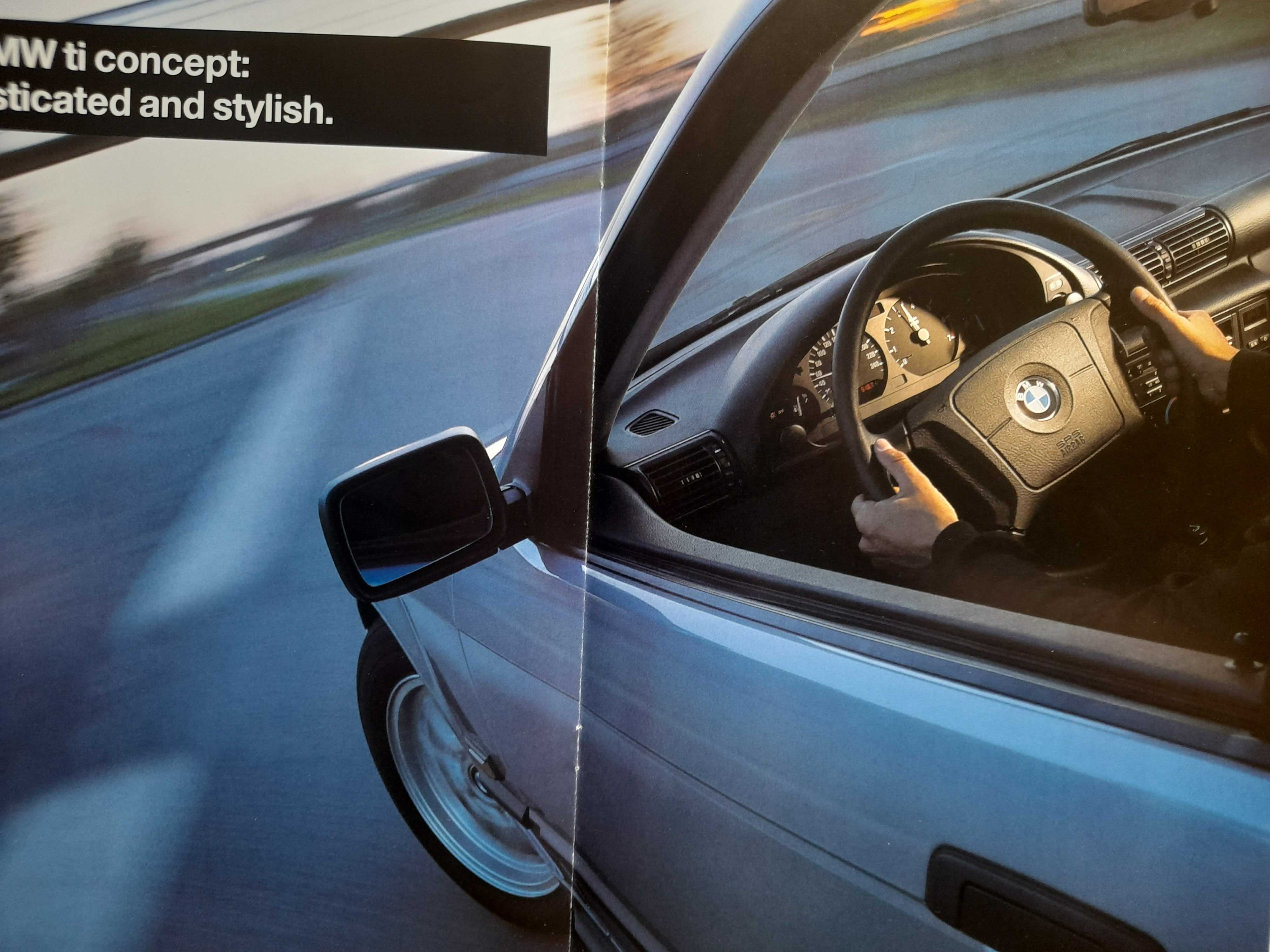 BMW 318ti Compact prospekt niemiecki w j. angielskim rok 1994