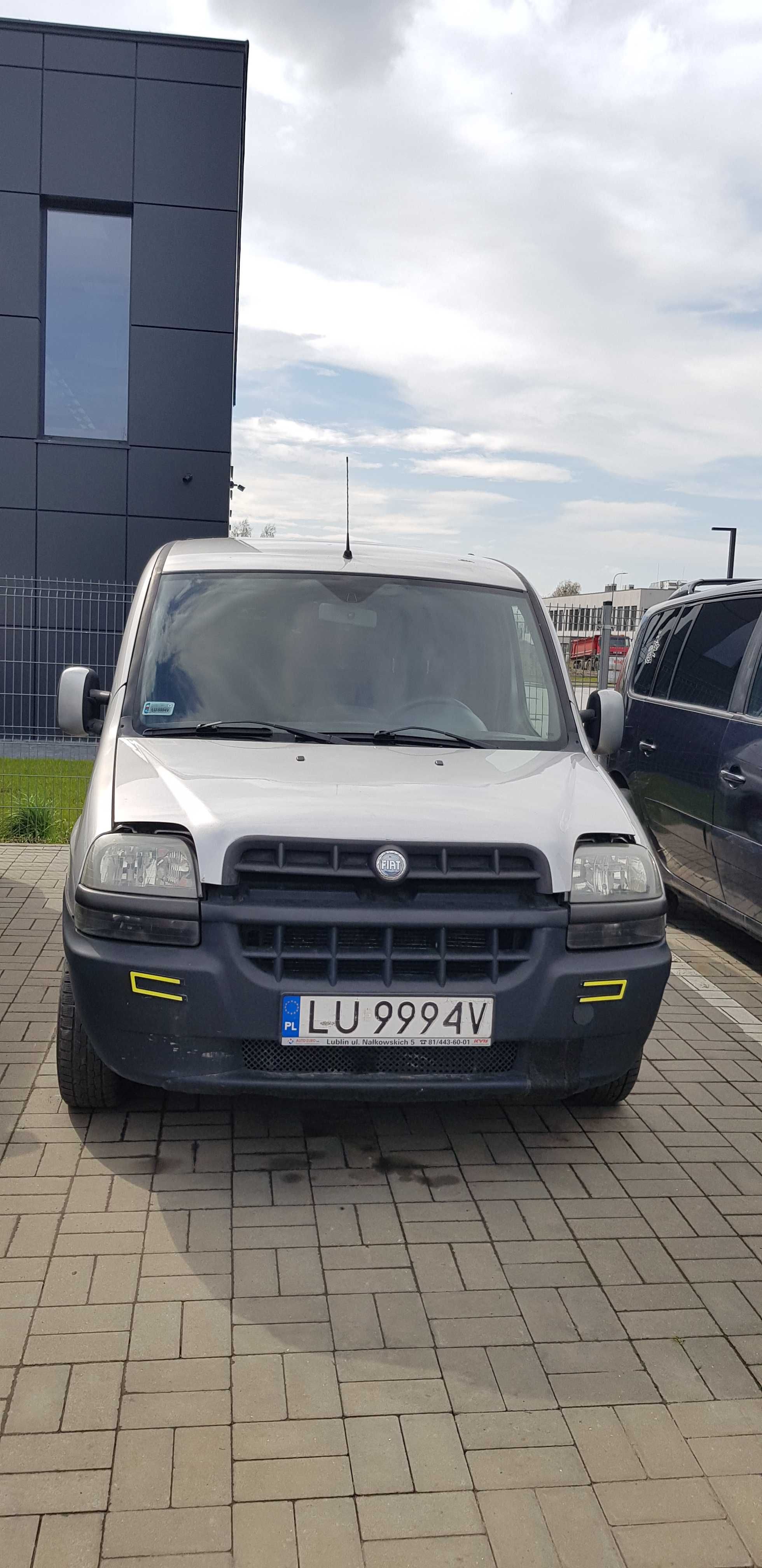 Fiat Doblo maska błotnik drzwi zderzak przód tył lewe prawe kolor 647