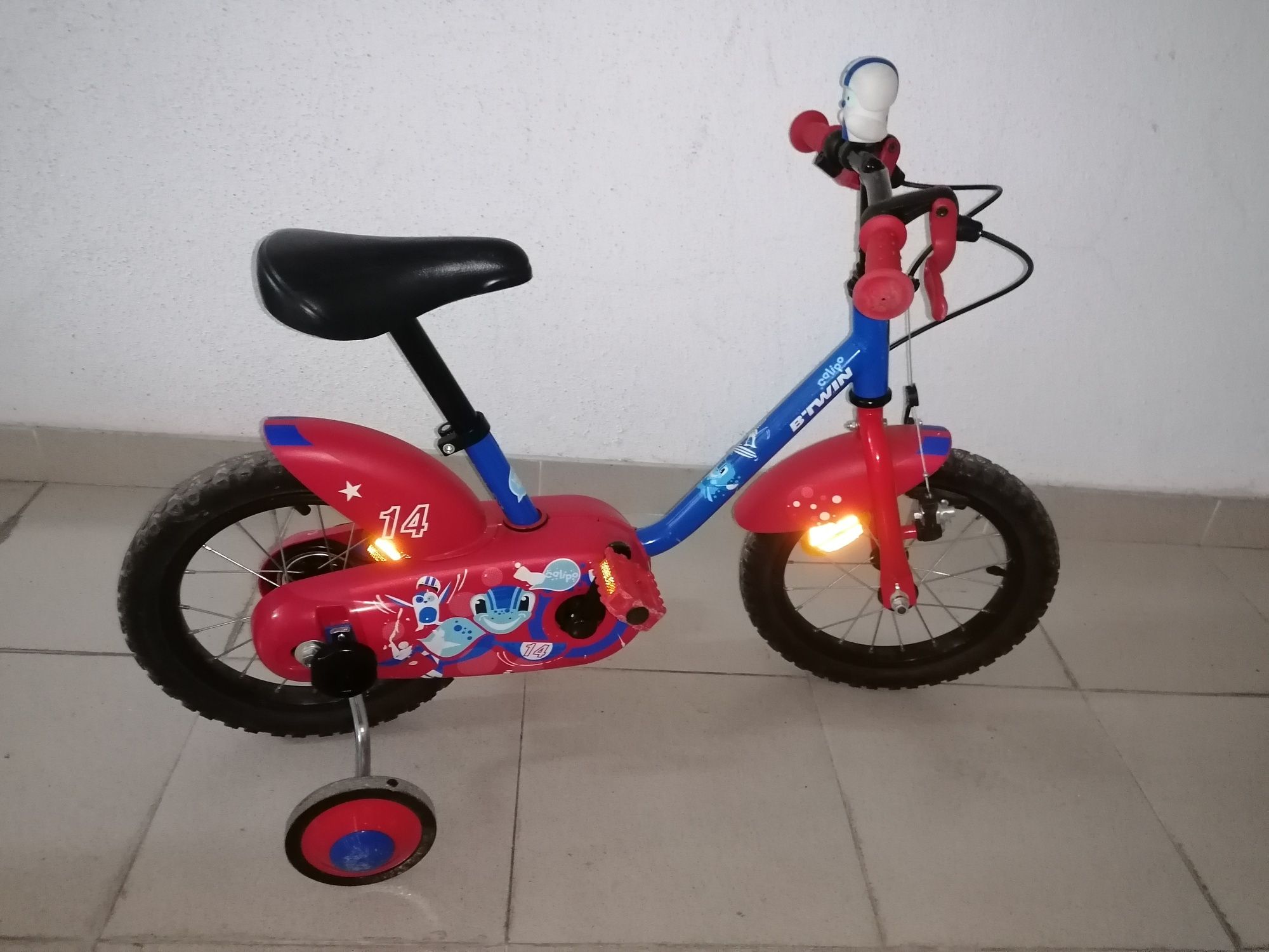 Bicicleta para criança dos 3 aos 5 anos de 14 polegadas