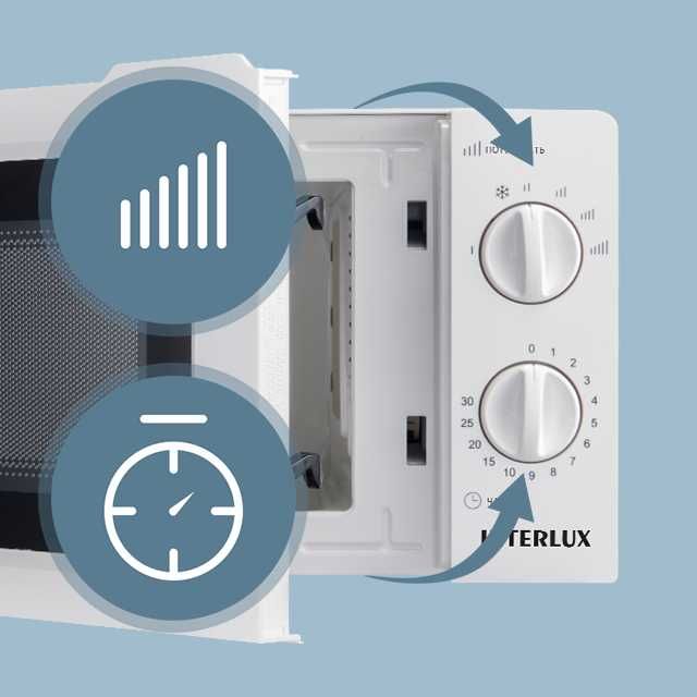 Мікрохвильова піч INTERLUX IMWO-8820SW з гарантією