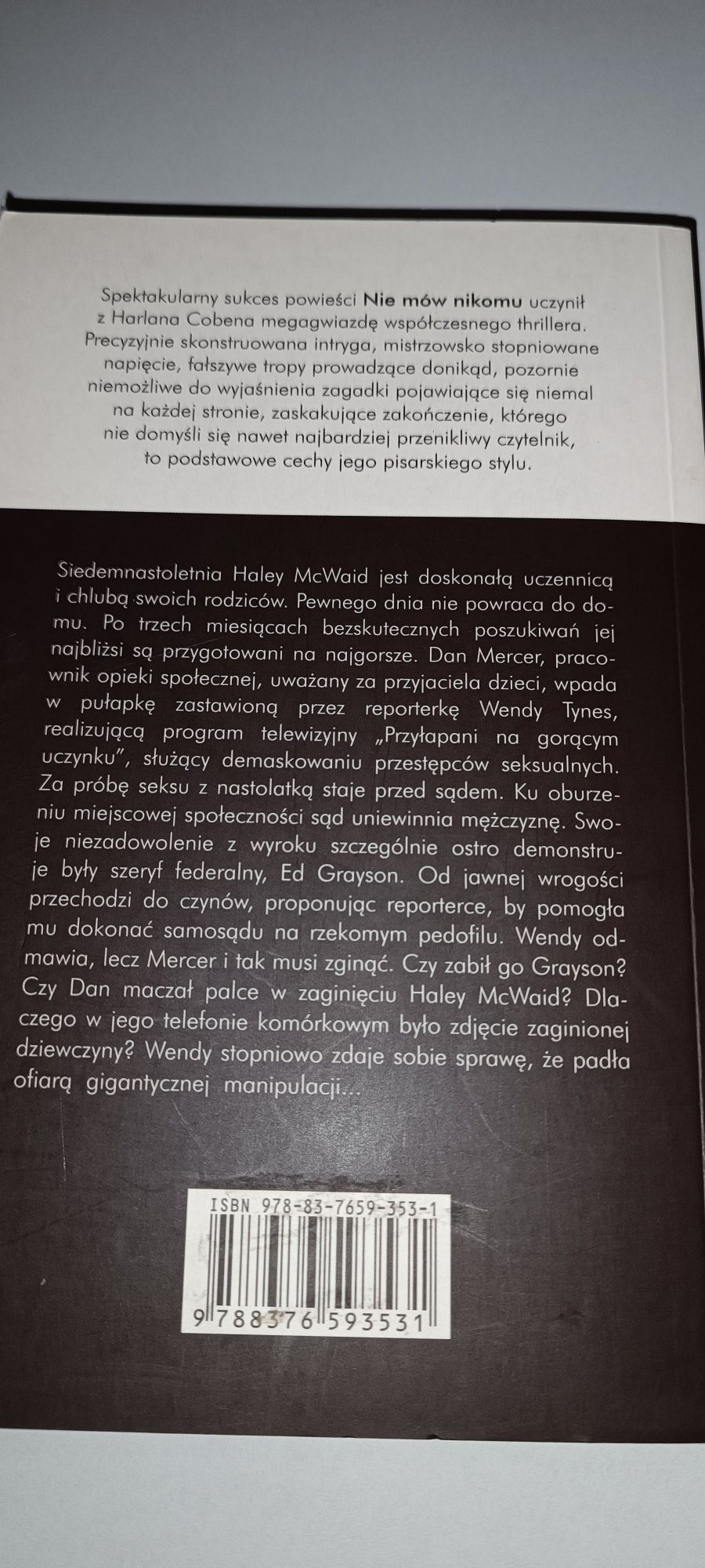 Książka Harlan Coben " Na gorącym uczynku"