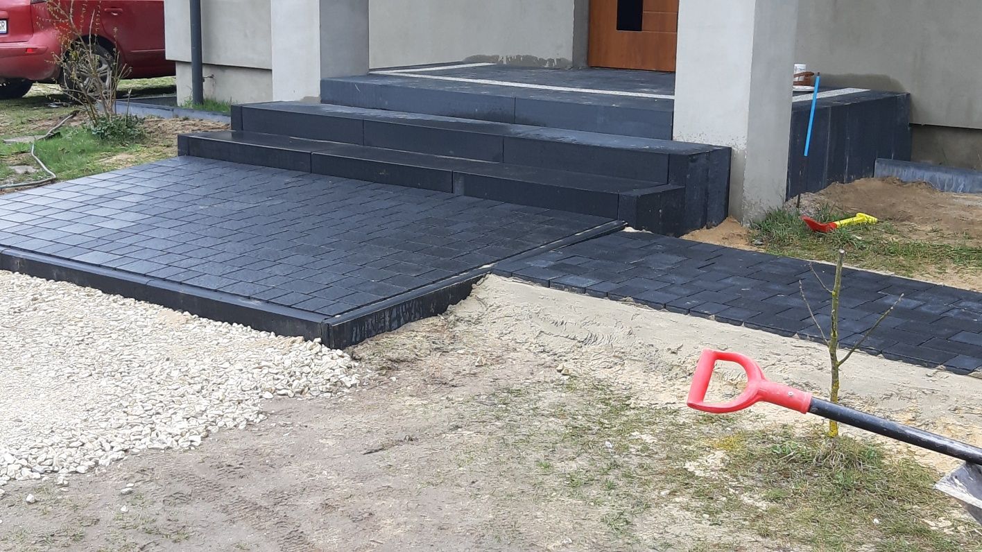 Brukarstwo kompleksowe układanie kostki betonowej granitowej