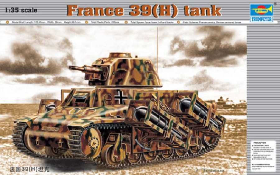 1/35 Trumpeter 00352 French tank 39(H)SA38 37mm gun+Tracks Hobby Boss
