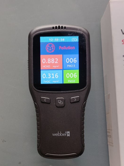 Webber sp86 miernik jakości powietrza HCHO TVOC PM 2,5 i PM 10
