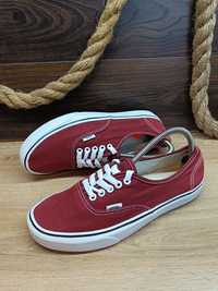 Bordowe buty trampki tenisówki Vans Authentic 42