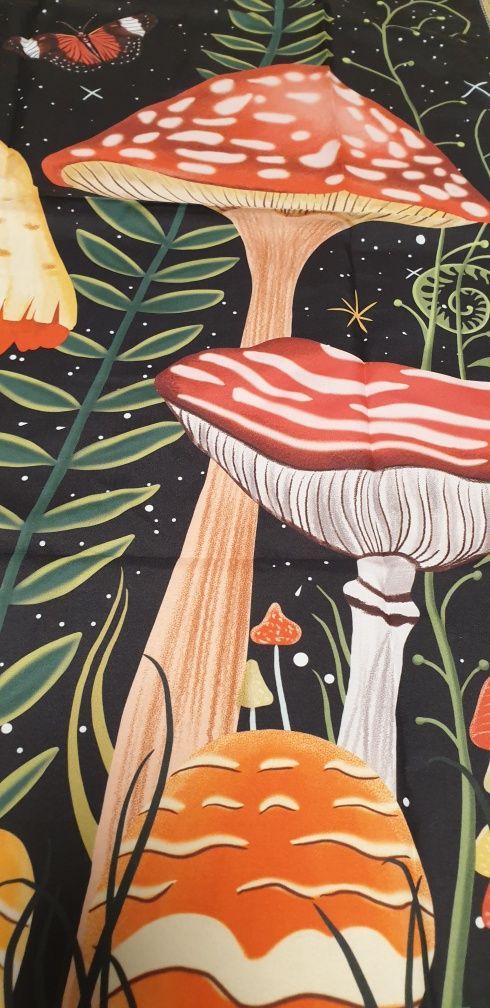 Makatka z leśną retro grafiką, Makatka Vintage