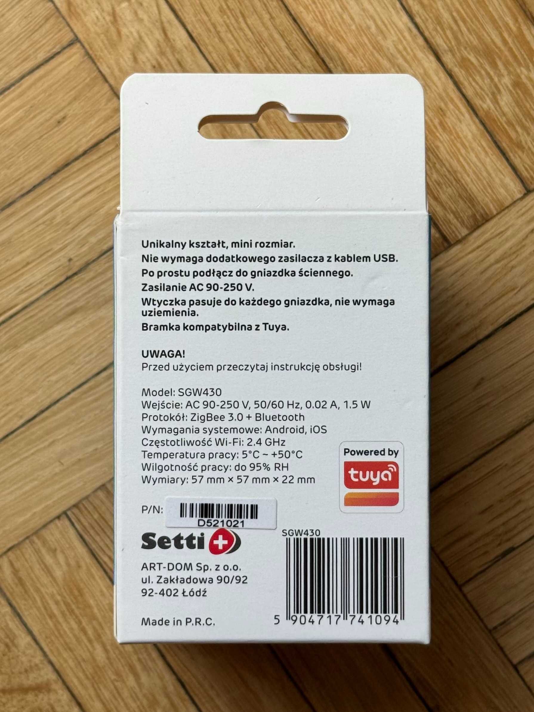 Setti+ SGW-430 – bramka ZigBee Tuya Wi-Fi – NOWA GW24