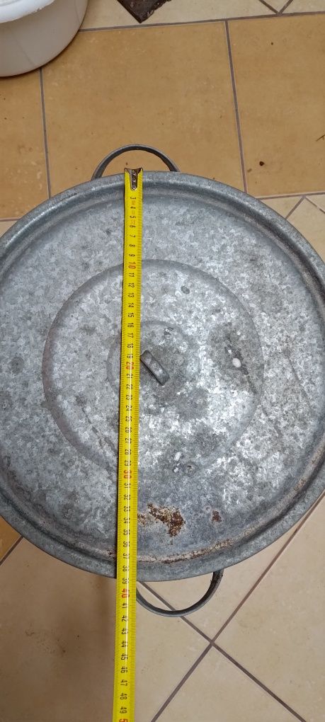 Garnek ocynkowany około 30 litrów