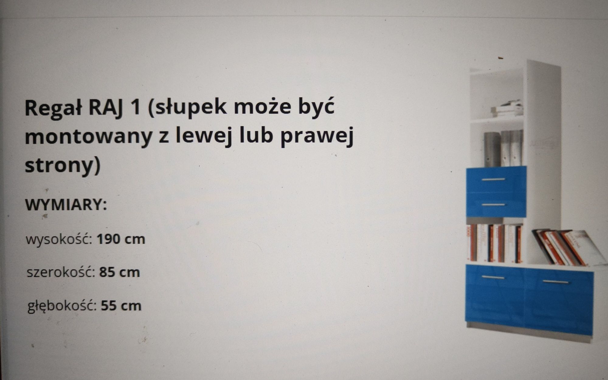 Meble młodzieżowe RAJ 1 PLUS - OKAZJA