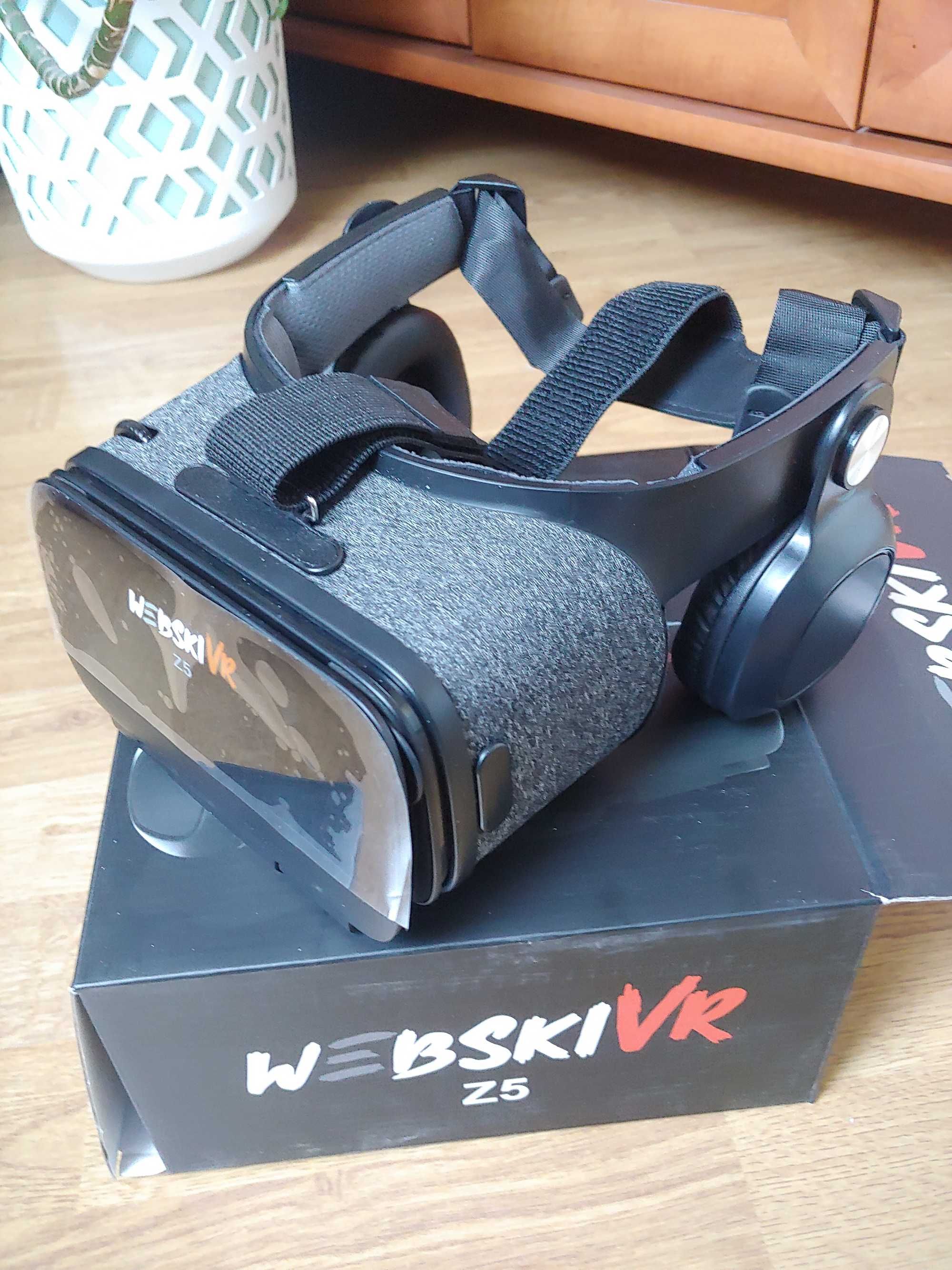 Gogle Okulary Wirtualne VR 360 +Słuchawki Gamepad
