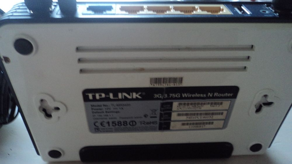 Router TP-LINK 3G 3.75G Wireless TL-MR3420