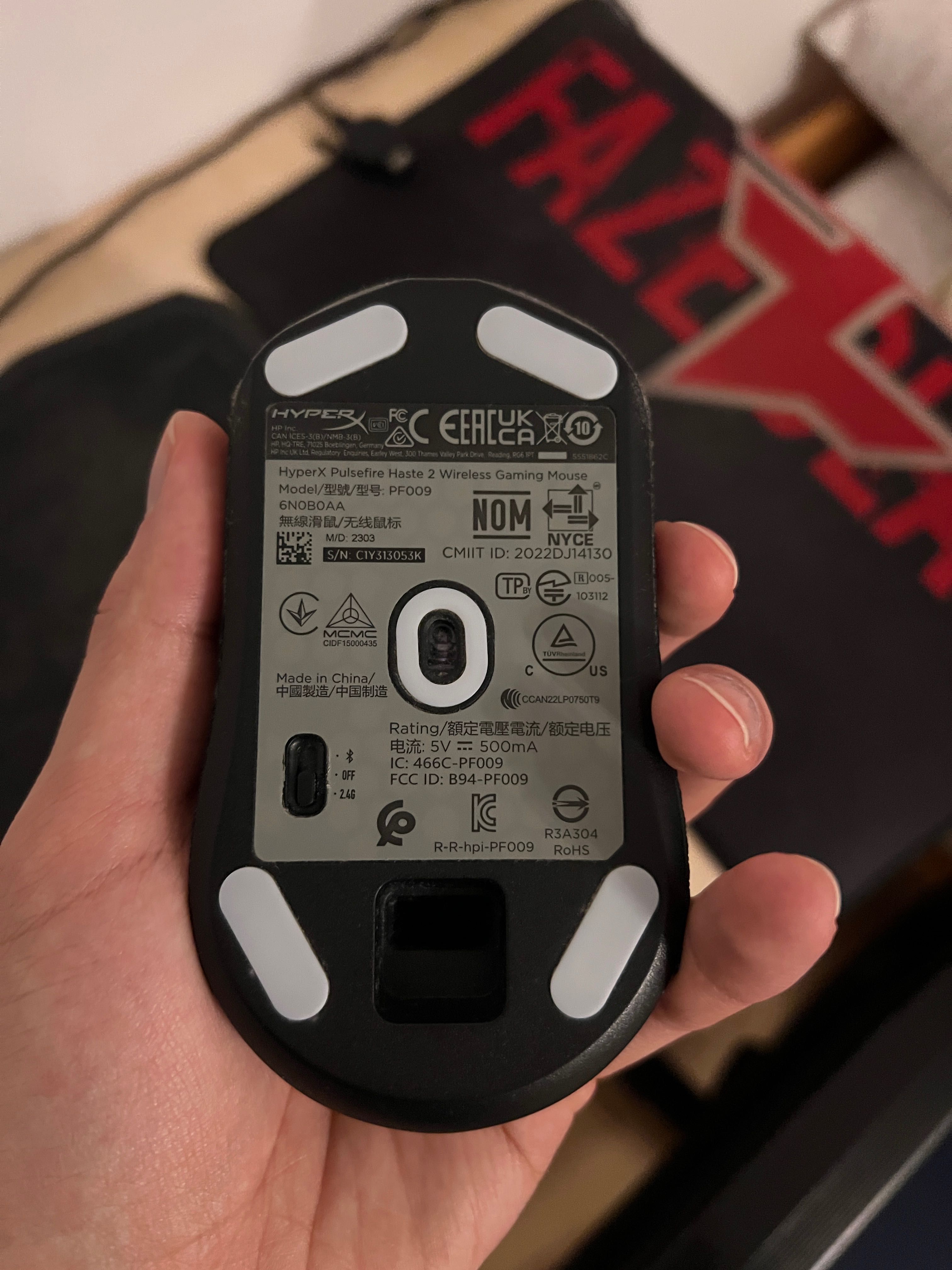 Sprzedam gamingowe bezprzewodowe myszka Hyper X Pulsefire Haste 2