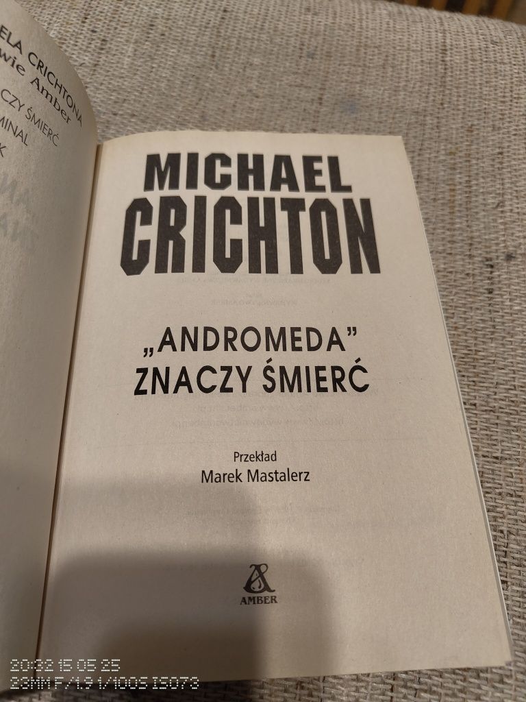 Andromeda znaczy śmierć -Michael Crichton