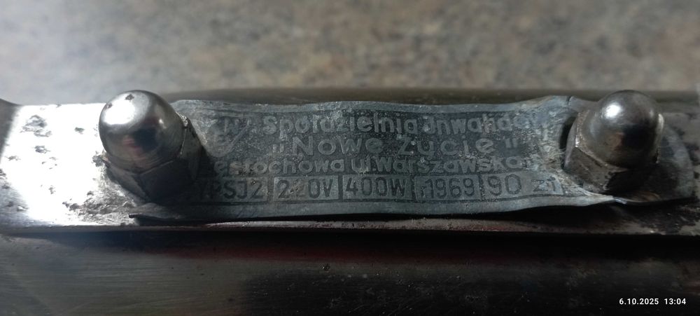 Żelazko SJ2,krawieckie,retro,1969 r