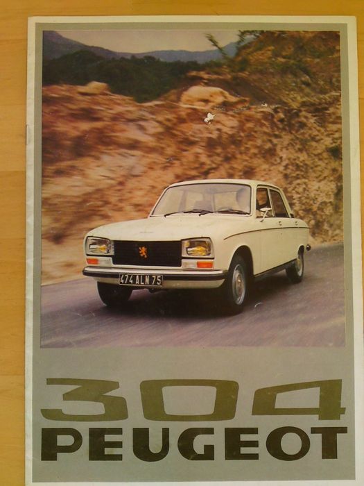 Prospekt Peugeot 304 rok 1976