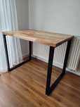 NOWE solidne Biurko drewniane, metalowe nogi, loftowe, designerskie