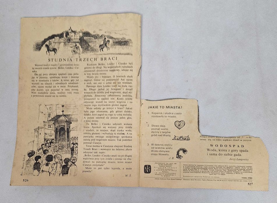 Świerszczyk Tygodnik dla młodszych dzieci Nr 33 (1444) 12 VIII 1973