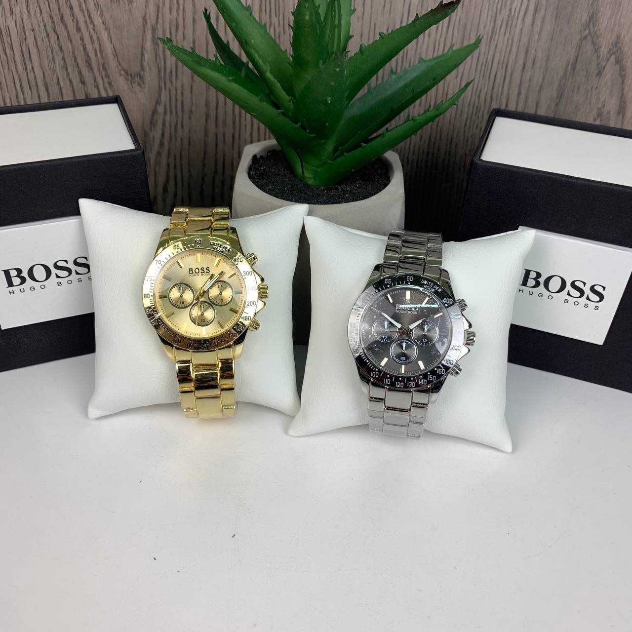 Подарочные часы женские металлические Boss Босс в коробочке наручные