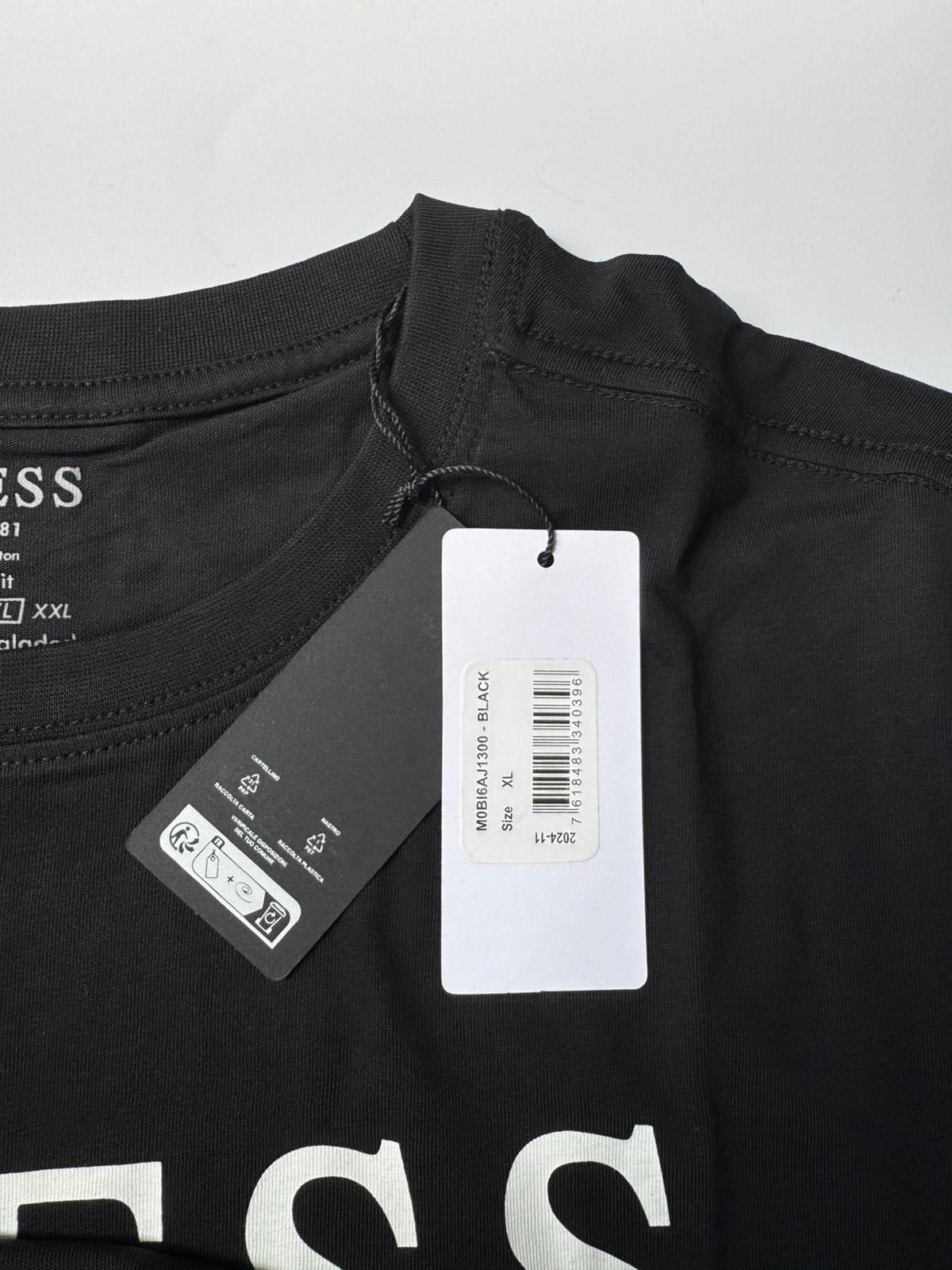 Nowa Koszulka T-shirt GUESS męska czarna XL