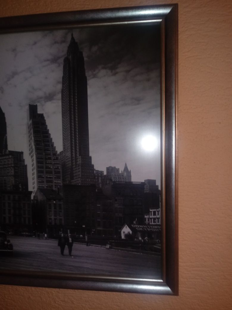Obraz czrno biały New York