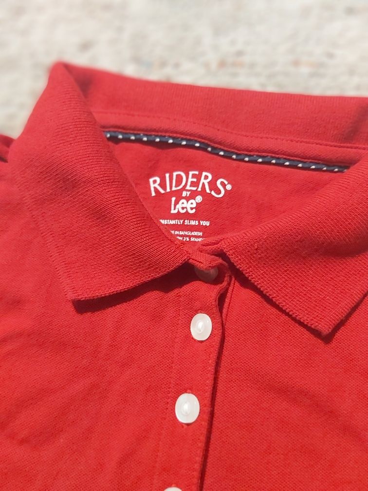 Czerwona koszulka polo tshirt riders by lee s 36