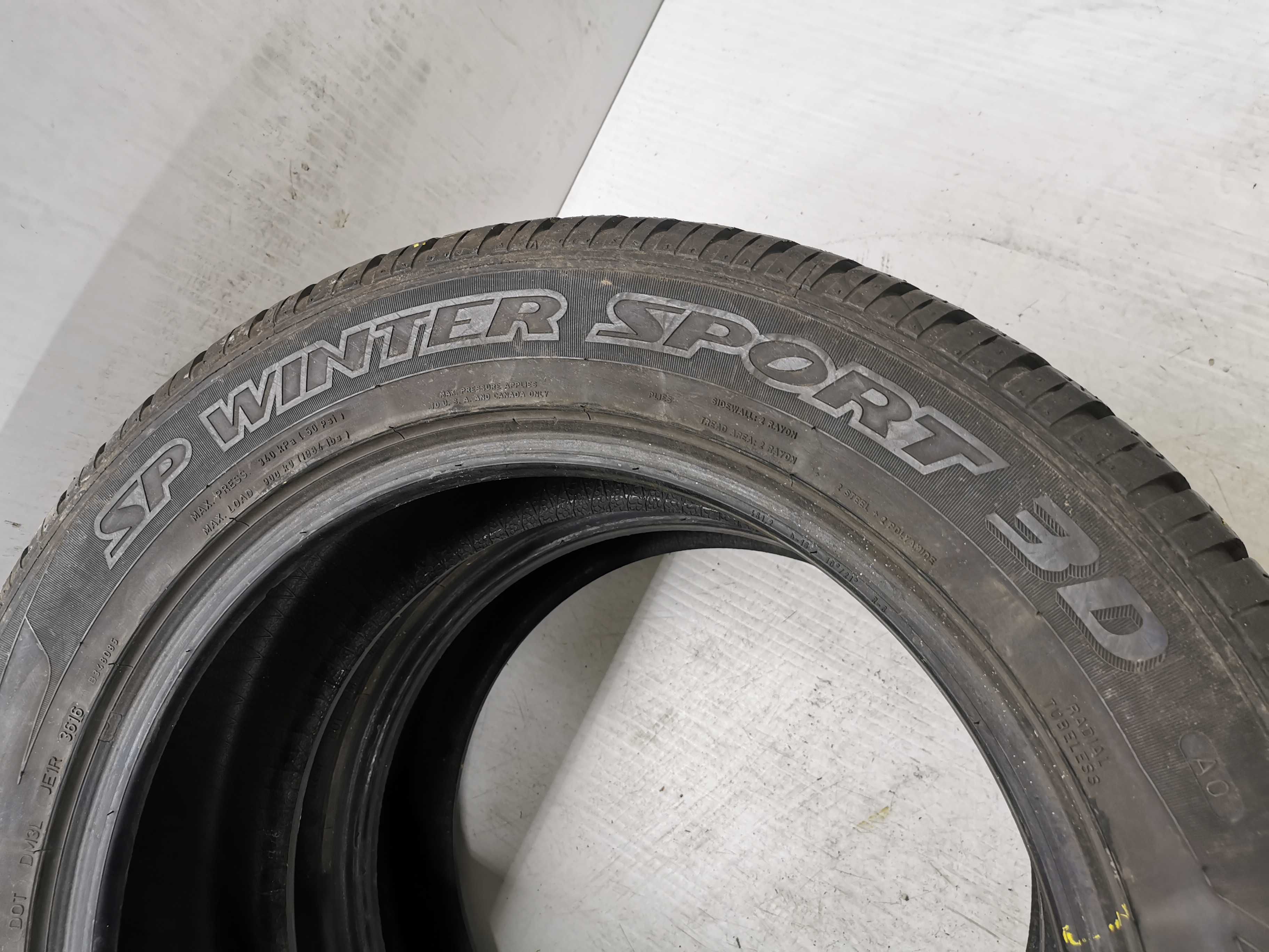 WYPRZEDAŻ!! Dunlop Winter Sport 3d 235/55r18 104H Rant 6,6mm N1061