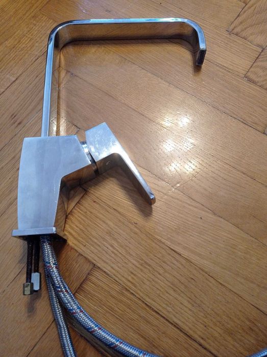 Bateria zlewozmywakowa  chrom solidna ciężka