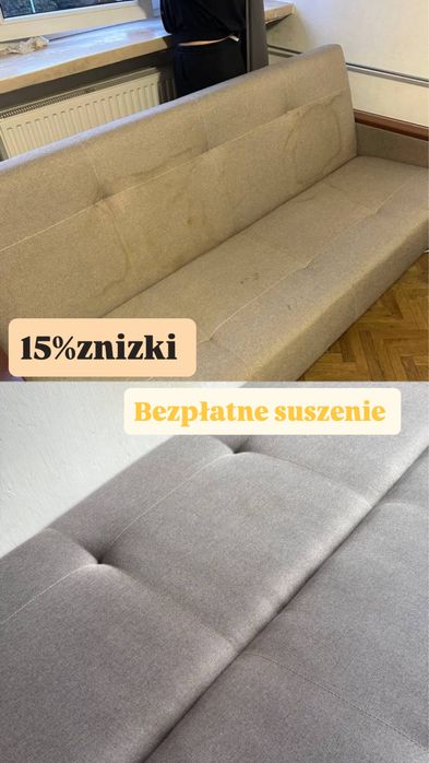 Radat +15% Profesjonalne Pranie Czyszczenie Tapicerki Meblowej Dywanów