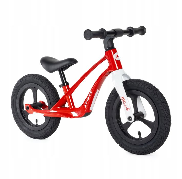 Rowerek biegowy ATTABO Brisk S czerwony 12” ultra lekki 3,8 kg