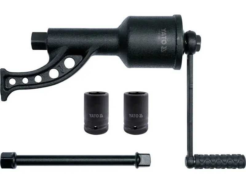 Вороток із редуктором YATO: квадрат 1”, F = 5800 Нм, L = 380 мм,(YATO)