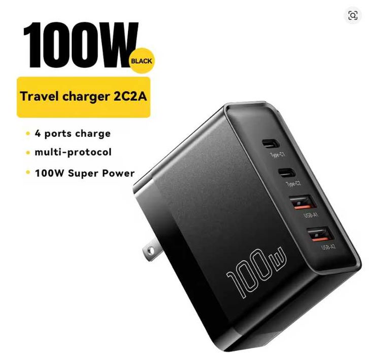 Essager 100w GaN Fast Charger QC4.0 + PD3.0 Зарядное для ноутбука