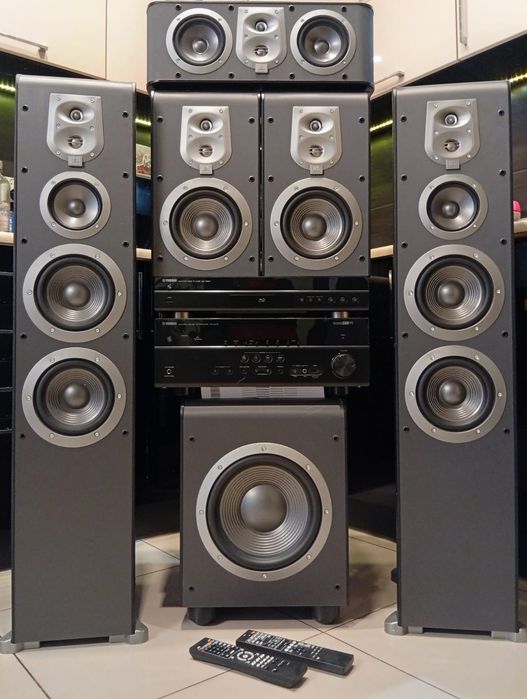 Kino Domowe Yamaha Kolumny JBL Subwoofer Aktywny