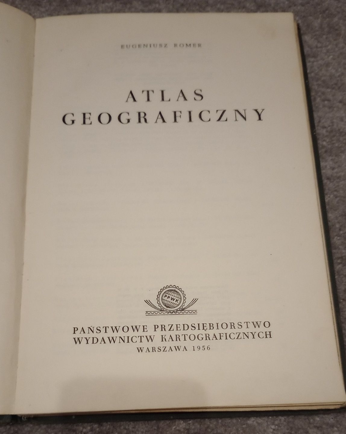 Atlas geograficzny Eugeniusz Romel 1956